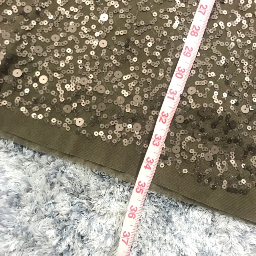 Max Studio Party Cocktail Sequin Bronze Dress Size Small